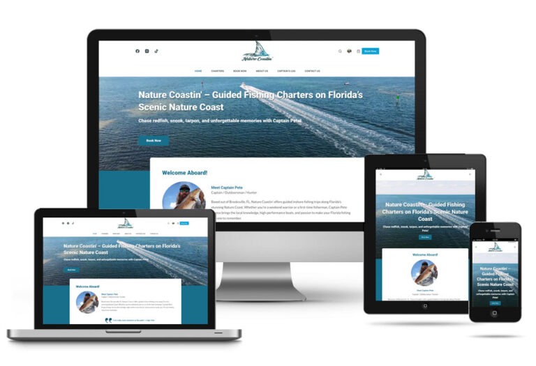 Nature Coastin' Charters Website