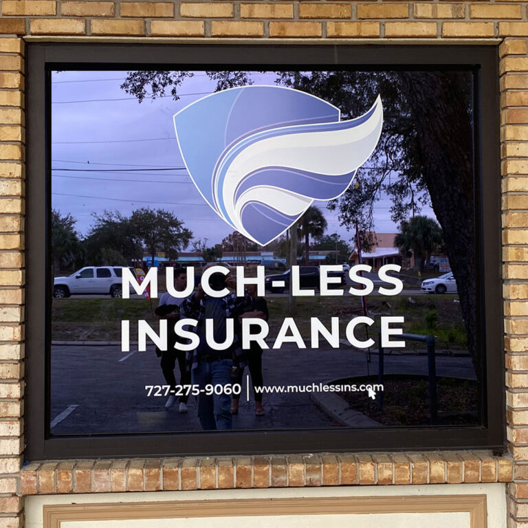 Signage for Much-Less Insurance