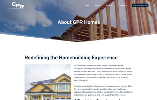 GPR Homes Website