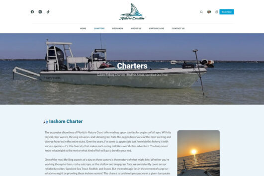 Nature Coastin' Charters Website