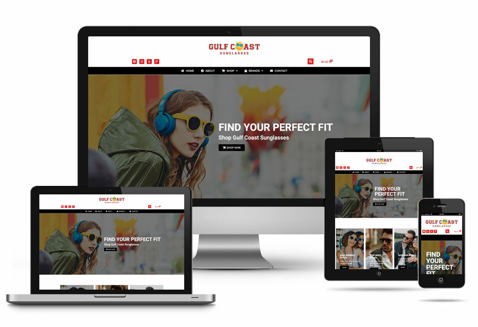 Gulf Coast Sunglasses Website Redesign