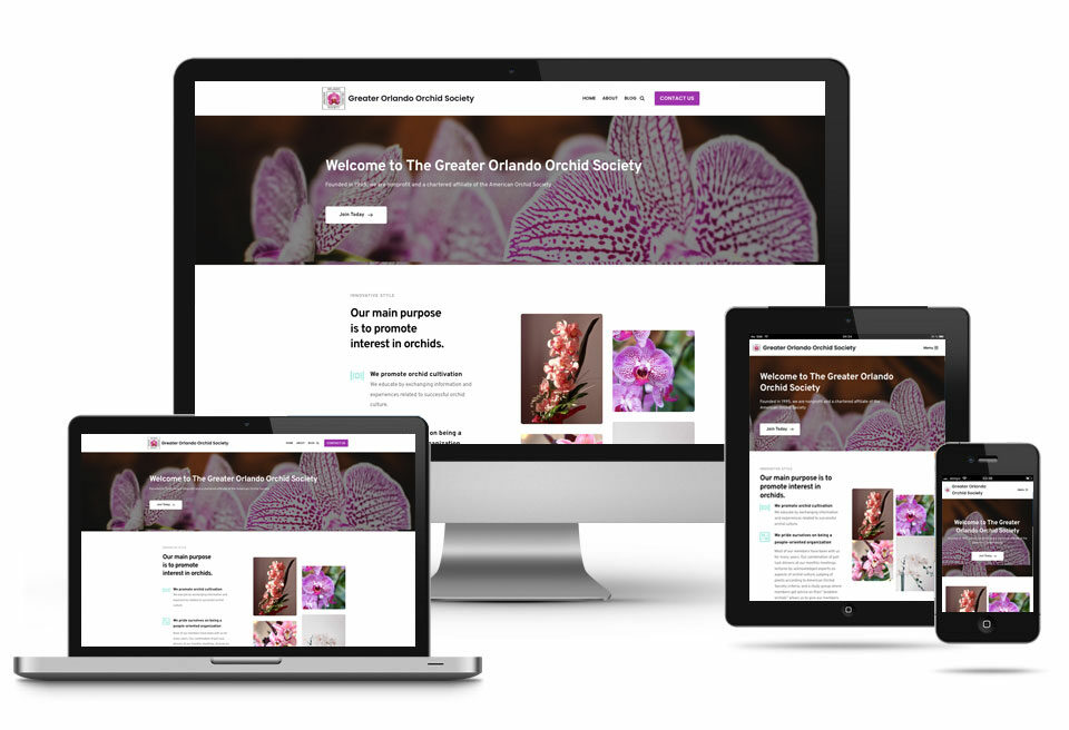 Greater Orlando Orchid Society Website - Nick France Design