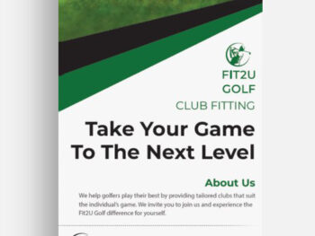Fit2U Golf Rack Card Front
