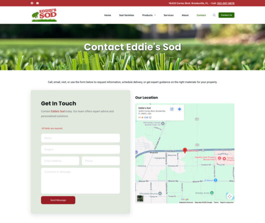 Eddie's Sod Website