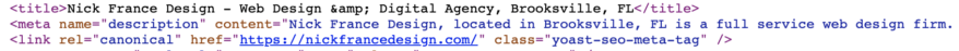 Meta tags