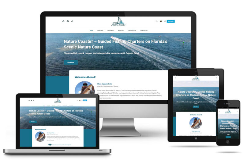 Nature Coastin' Charters Website