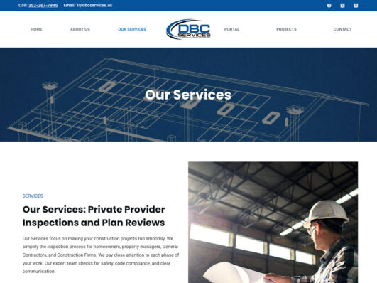 DBC Services Website