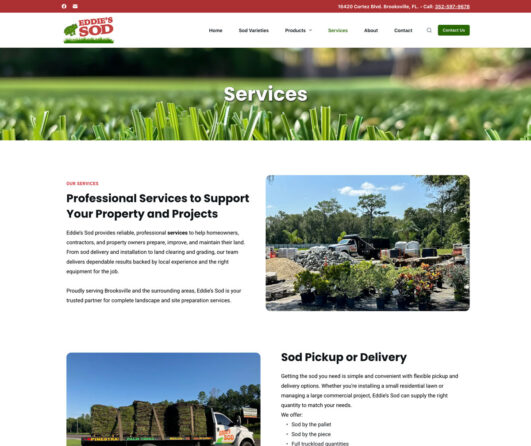 Eddie's Sod Website