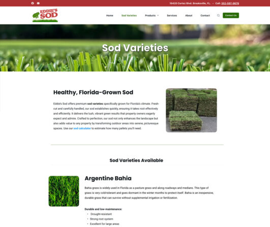 Eddie's Sod Website
